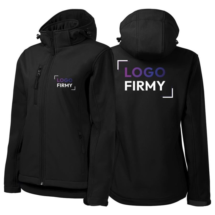Kurtka czarna softshell Malfini damska z logo na sercu i plecach z nadrukiem logo firmy 300g 521 WSZYSTKIE KOLORY ( (5).jpg