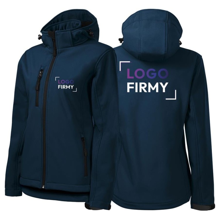 Kurtka czarna softshell Malfini damska z logo na sercu i plecach z nadrukiem logo firmy 300g 521 WSZYSTKIE KOLORY ( (7).jpg