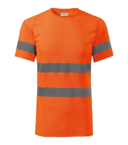 Koszulka odblaskowa unisex 175g paski odblaskowe 3M HV Protect 1V9 z logo własnym nadrukiem na sercu i plecach odzież reklamowa ostrzegawcza WSZYSTKIE KOLORY (7).webp