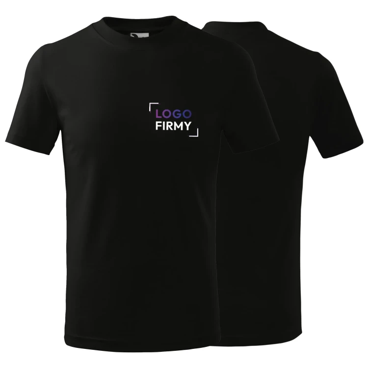 Koszulka dziecięca unisex 160g Single Jersey Classic100 z logo własnym nadrukiem na sercu odzież reklamowa WSZYSTKIE KOLORY (2).webp