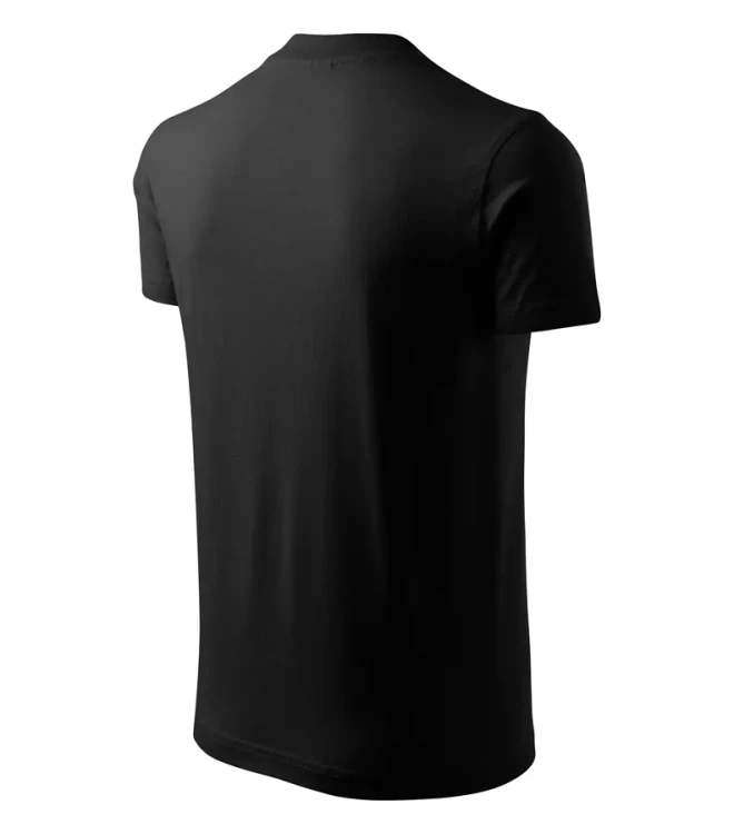 Koszulka unisex 160g Single Jersey V-neck102 z logo własnym nadrukiem na sercu i plecach odzież reklamowa WSZYSTKIE KOLORY (14).webp