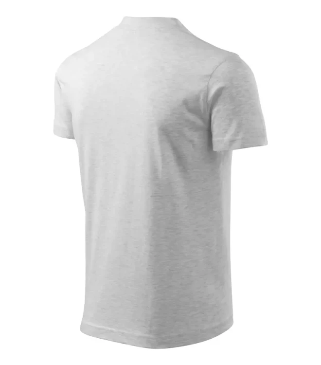 Koszulka unisex 160g Single Jersey V-neck102 z logo własnym nadrukiem na sercu i plecach odzież reklamowa WSZYSTKIE KOLORY (24).webp