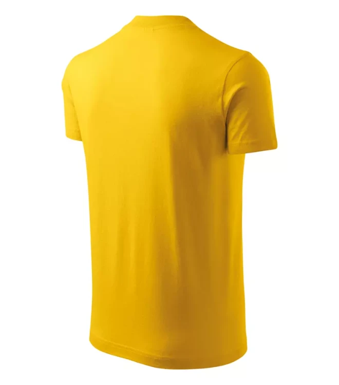 Koszulka unisex 160g Single Jersey V-neck102 z logo własnym nadrukiem na sercu i plecach odzież reklamowa WSZYSTKIE KOLORY (29).webp