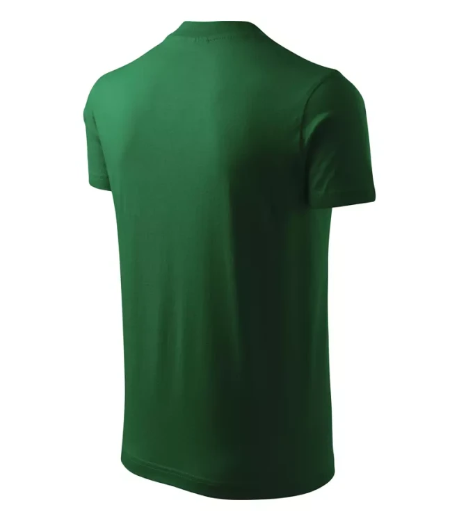 Koszulka unisex 160g Single Jersey V-neck102 z logo własnym nadrukiem na sercu i plecach odzież reklamowa WSZYSTKIE KOLORY (39).webp