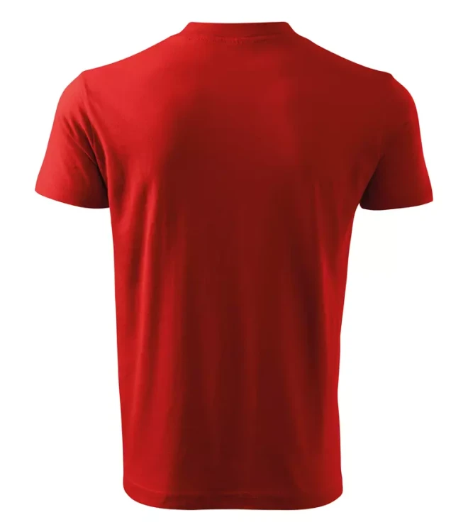 Koszulka unisex 160g Single Jersey V-neck102 z logo własnym nadrukiem na sercu i plecach odzież reklamowa WSZYSTKIE KOLORY (42).webp