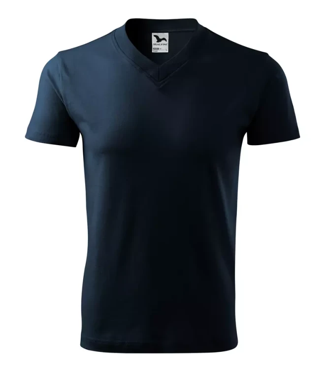 Koszulka unisex 160g Single Jersey V-neck102 z logo własnym nadrukiem na sercu odzież reklamowa WSZYSTKIE KOLORY (17).webp