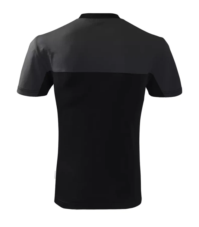 Koszulka unisex 200g Single Jersey dwukolorowy wzór Colormix109 z logo własnym nadrukiem na sercu i plecach odzież reklamowa WSZYSTKIE KOLORY (29).webp