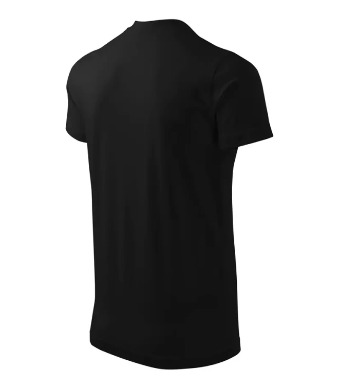 Koszulka unisex 200g Single Jersey Heavy V-neck111 z logo własnym nadrukiem na sercu i plecach odzież reklamowa WSZYSTKIE KOLORY (14).webp