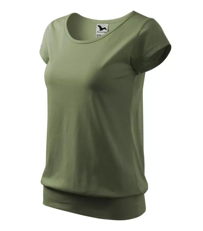 Koszulka damska 150g City120 z logo własnym nadrukiem na sercu i plecach odzież reklamowa WSZYSTKIE KOLORY (26).webp