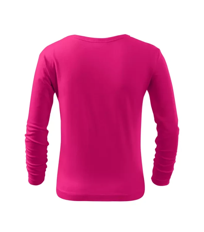 Koszulka dziecięca z długim rękawem 160g Fit-T LS121 z logo własnym nadrukiem na sercu i plecach odzież reklamowa WSZYSTKIE KOLORY (38).webp