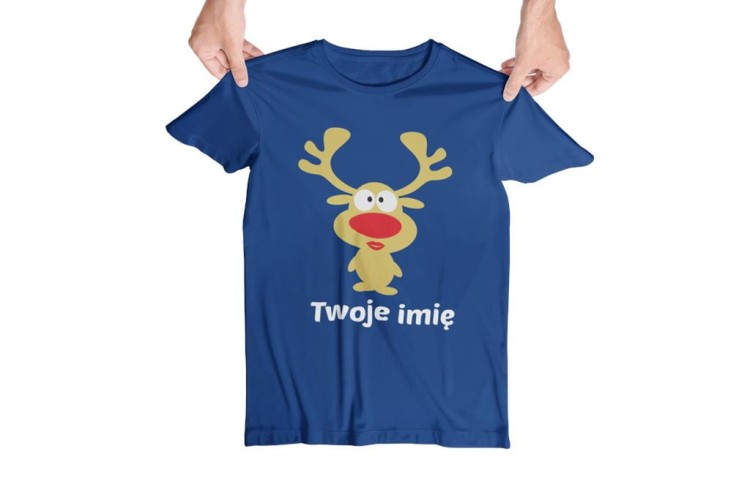Koszulka z reniferem swiąteczna i imieniem 7.jpg