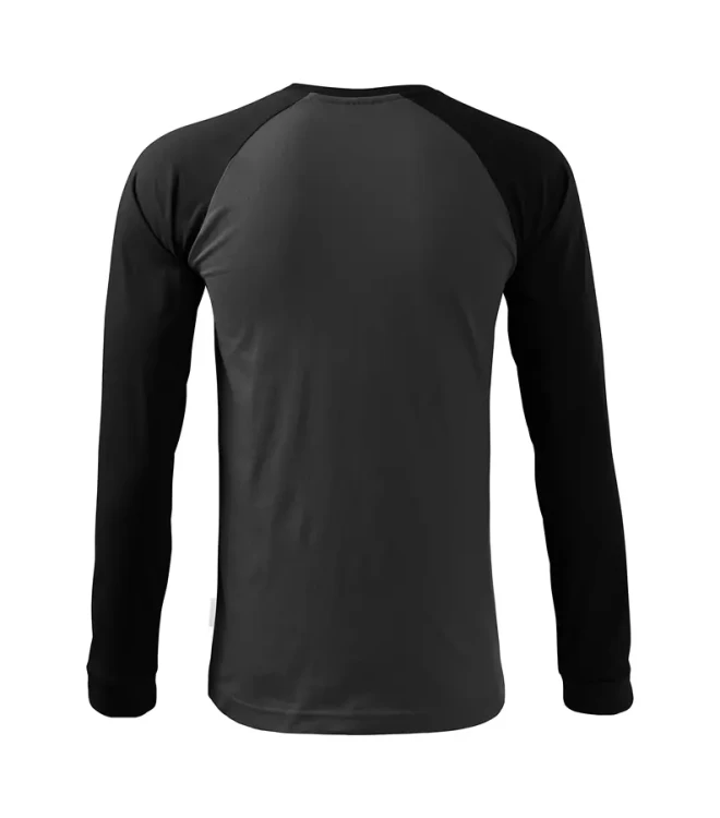 Koszulka unisex z długim rękawem dwukolorowy wzór 180g Street LS 130 z logo własnym nadrukiem na sercu odzież reklamowa WSZYSTKIE KOLORY (24).webp