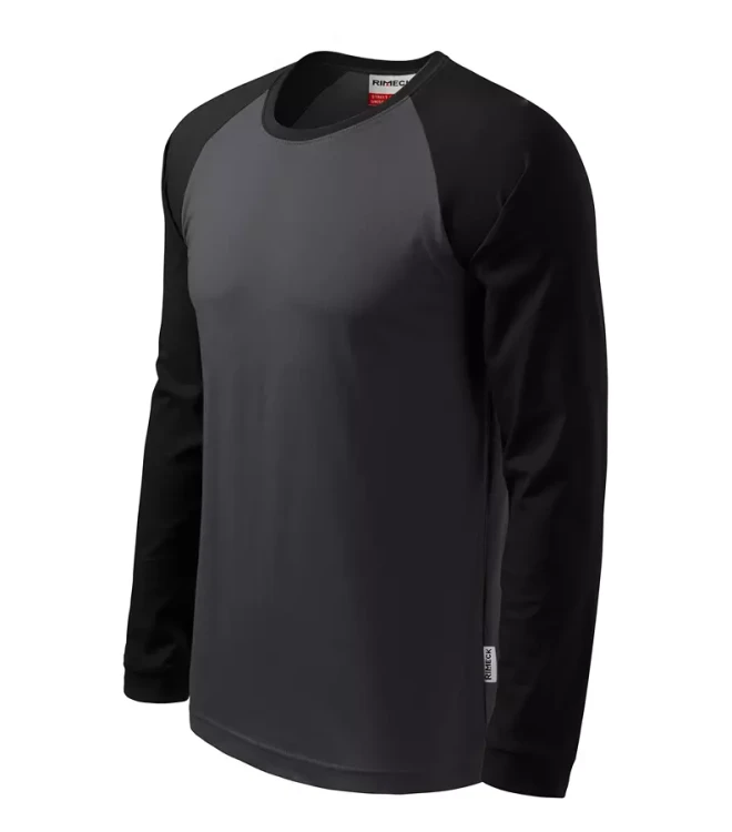 Koszulka unisex z długim rękawem dwukolorowy wzór 180g Street LS 130 z logo własnym nadrukiem na sercu odzież reklamowa WSZYSTKIE KOLORY (25).webp