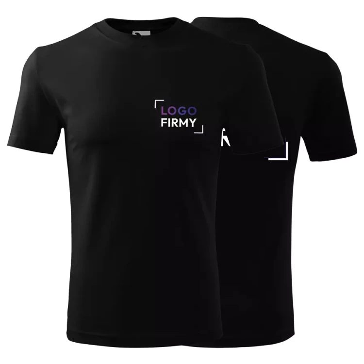 Koszulka męska 145g Classic New 132 z logo własnym nadrukiem na sercu odzież reklamowa WSZYSTKIE KOLORY (105).webp