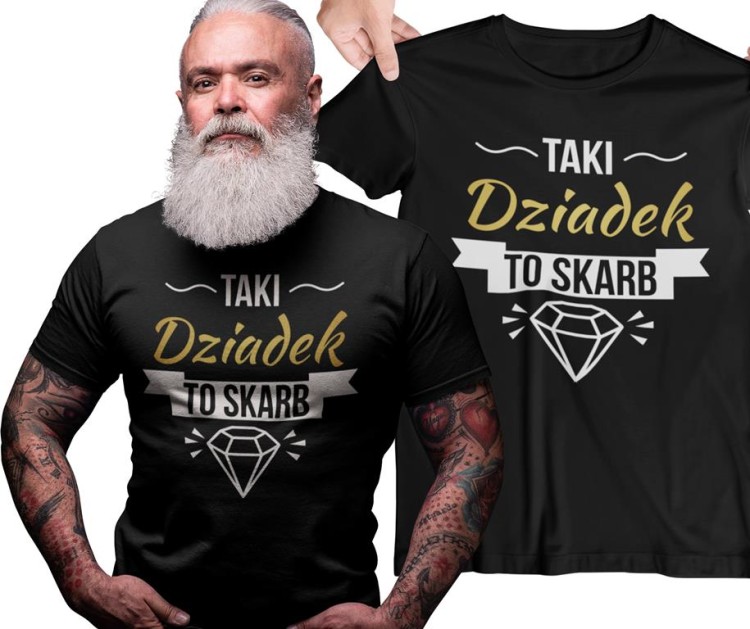 Koszulka dla DZIADKA z napisem Taki Dziadek to skarb.jpg