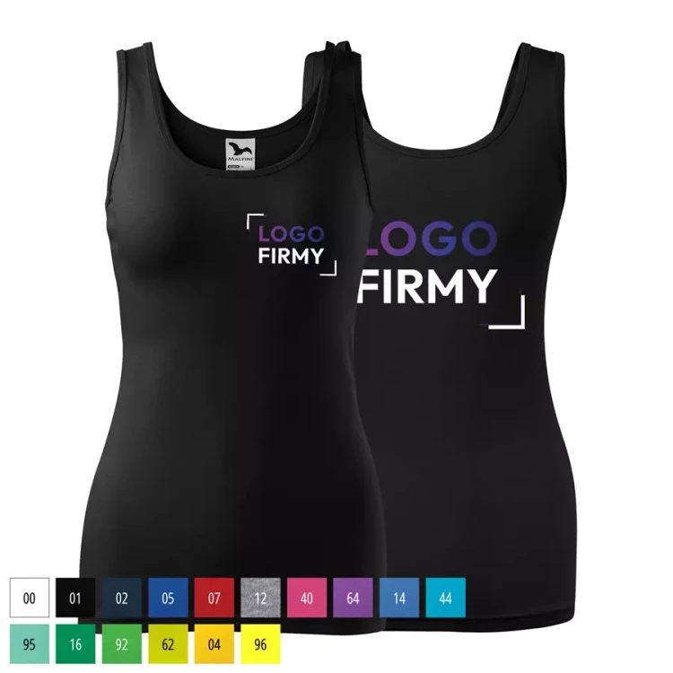 Top damski 180g Triumph 136 z logo własnym nadrukiem na sercu i plecach odzież reklamowa WSZYSTKIE KOLORY (2).webp