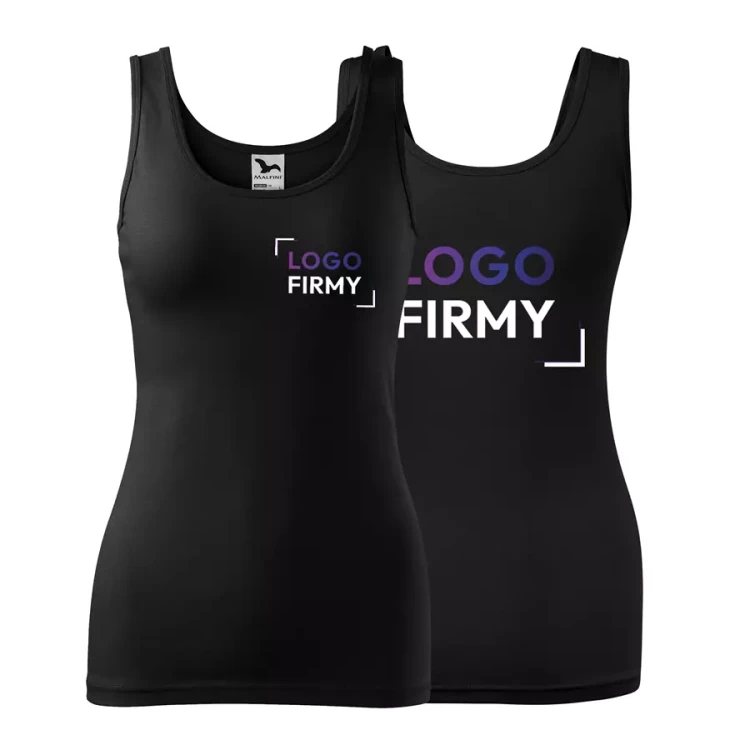 Top damski 180g Triumph 136 z logo własnym nadrukiem na sercu i plecach odzież reklamowa WSZYSTKIE KOLORY (1).webp