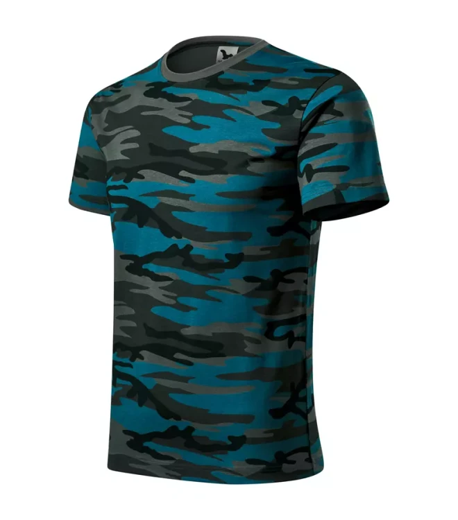 Koszulka unisex 160g Camouflage 144 z logo własnym nadrukiem na sercu i plecach odzież reklamowa WSZYSTKIE KOLORY (13).webp