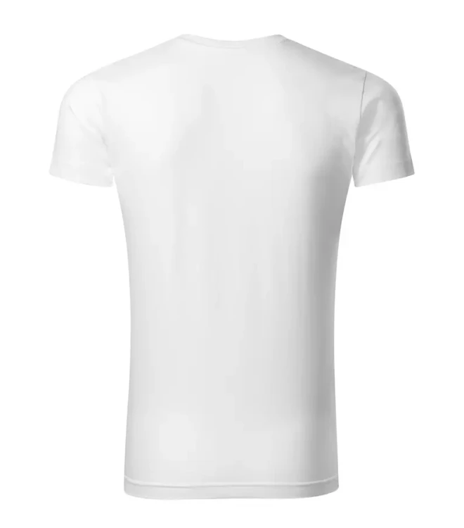 Koszulka męska 180g Slim Fit V-neck 146 z logo własnym nadrukiem na sercu i plecach odzież reklamowa WSZYSTKIE KOLORY (4).webp