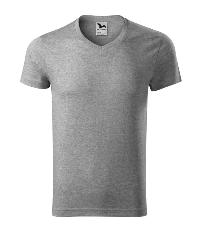 Koszulka męska 180g Slim Fit V-neck 146 z logo własnym nadrukiem na sercu odzież reklamowa WSZYSTKIE KOLORY (21).webp