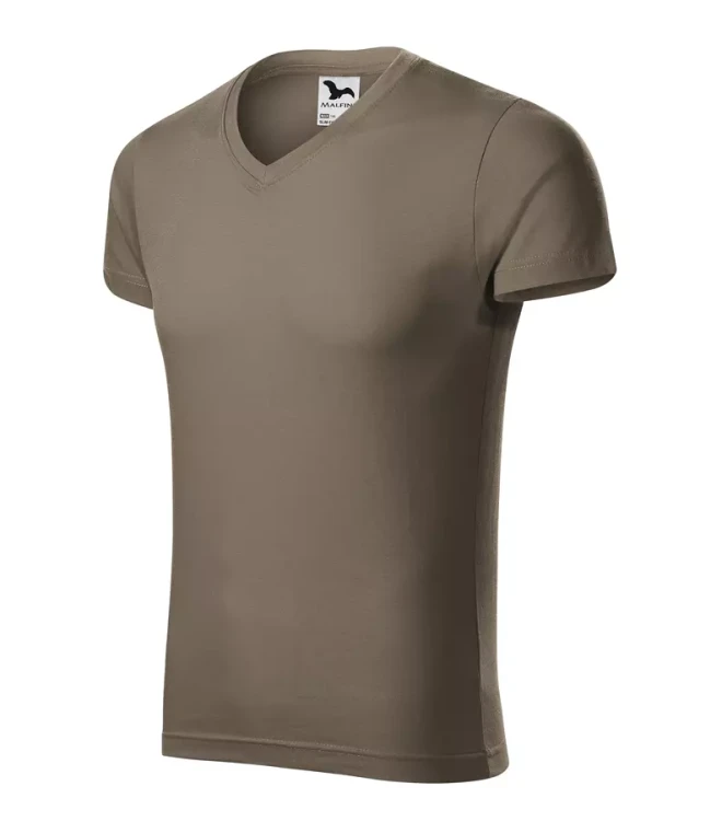 Koszulka męska 180g Slim Fit V-neck 146 z logo własnym nadrukiem na sercu odzież reklamowa WSZYSTKIE KOLORY (32).webp