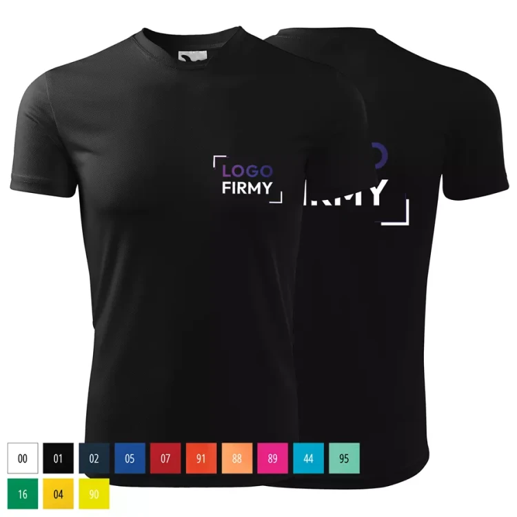 Koszulka dziecięca 150g Fantasy 147 z logo własnym nadrukiem na sercu i plecach odzież reklamowa WSZYSTKIE KOLORY (1).webp