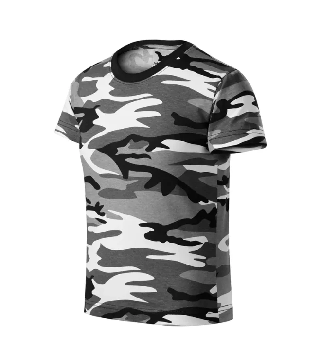 Koszulka dziecięca unisex 160g Camouflage 149 z logo własnym nadrukiem na sercu i plecach odzież reklamowa WSZYSTKIE KOLORY (5).webp
