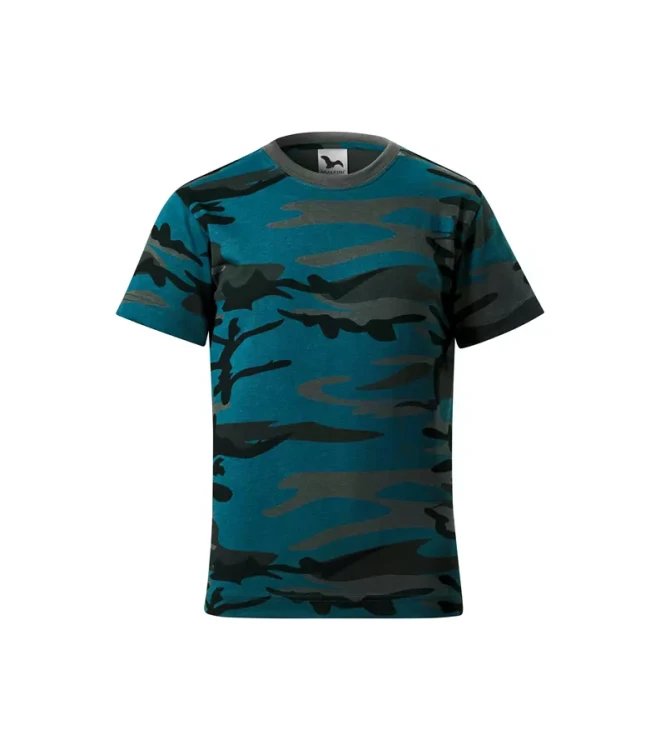 Koszulka dziecięca unisex 160g Camouflage 149 z logo własnym nadrukiem na sercu i plecach odzież reklamowa WSZYSTKIE KOLORY (12).webp