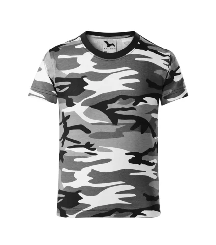 Koszulka dziecięca unisex 160g Camouflage 149 z logo własnym nadrukiem na sercu odzież reklamowa WSZYSTKIE KOLORY (3).webp
