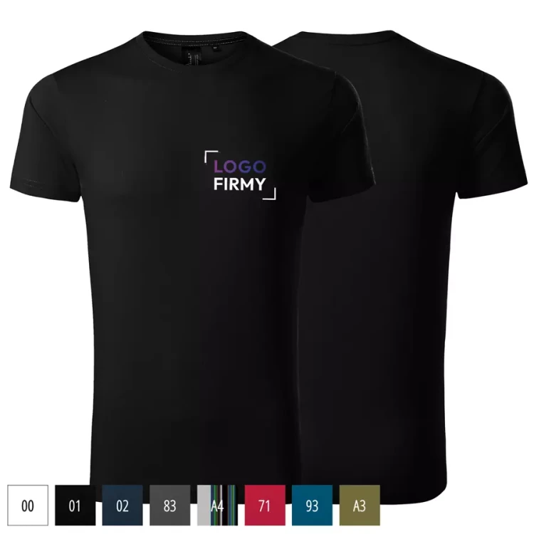 Koszulka męska z krótkim rękawem z logo firmy na sercu 160g Exclusive 153 koszulka WSZYSTKIE KOLORY (2).webp