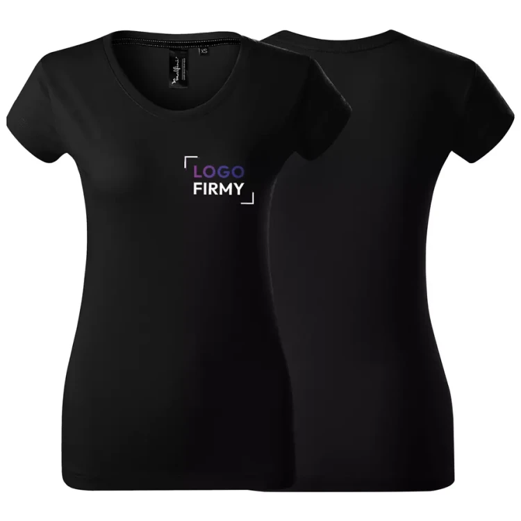 Koszulka damska z logo firmy na sercu 160g Exclusive 154 krótki rękaw WSZYSTKIE KOLORY.webp