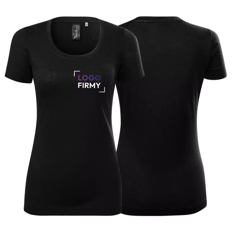 Koszulka damska z logo firmy na sercu 190g Merino Rise 158 krótki rękaw WSZYSTKIE KOLORY (1).webp