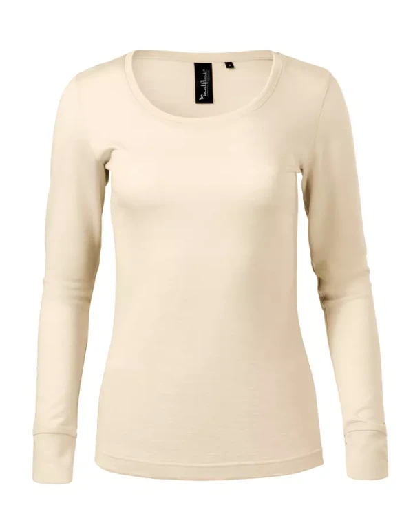 Koszulka damska z długim rękawem 190g Merino Rise LS 160 z logo własnym nadrukiem na sercu i plecach odzież reklamowa WSZYSTKIE KOLORY (13).webp