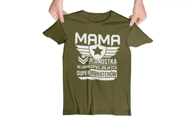 Zestaw koszulek dla rodziców na prezent koszulka dla mamy i taty MAMA JEDNOSTKA DO ZADAŃ SECJALNYCH SUPERBOHATERÓW TATA JEDNOSTKA DO ZADAŃ SECJALNYCH SUPERB (3).webp