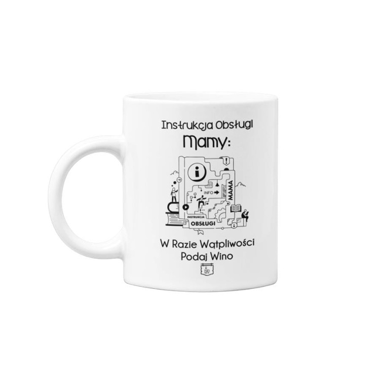 Koszulka dla Mamy na Dzień Mamy zestaw z kubkiem i nadrukiem Super Mama, bo kto inny mógłby to ogarnąć kolor granatowy (3).jpg