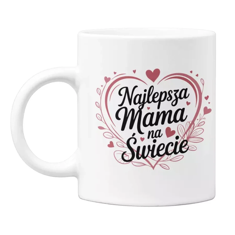 KOSZULKA Z KUBKIEM dla Mamy na Dzień Matki z kolorowym nadrukiem Najlepsza Mama na Świecie  (2).webp