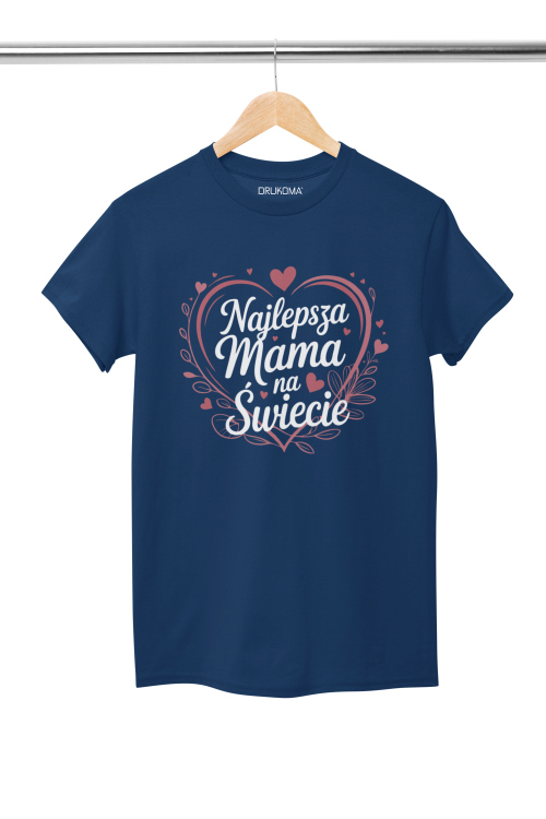KOSZULKA dla Mamy na Dzień Matki z napisem Najlepsza Mama na Świecie kolor granatowy (1).png