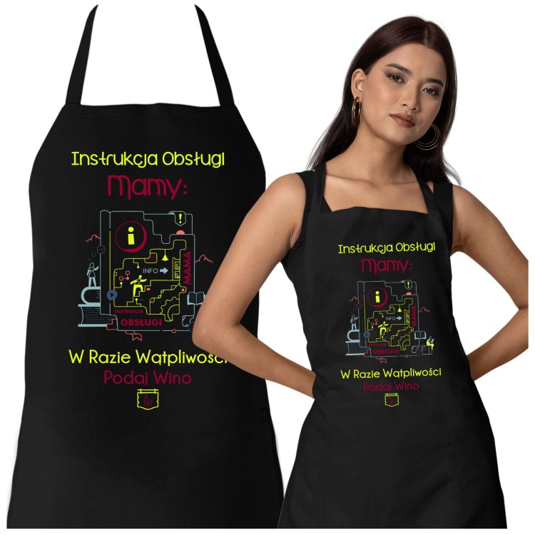 FARTUCH NA DZIEŃ MATKI dla mamy PREZENT Instrukcja obsługi Mamy, w razie wą