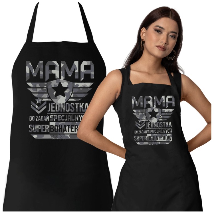 FARTUCH NA DZIEŃ MATKI dla mamy PREZENT Mama jednostka do zadań specjalnych