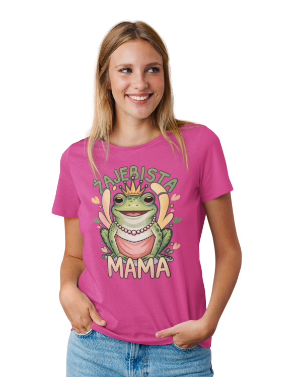 KOSZULKA dla Mamy i Taty na Dzień Matki i Ojca z żabą z napisem: "ŻAJEBISTY TATA", "ŻAJEBISTA MAMA".