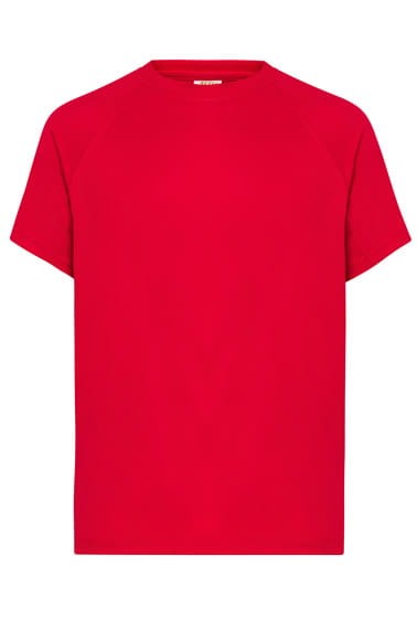 koszulka sportowa z własnym nadrukiem koszulka techniczna odzież reklamowa sportowa kolor czerwony.jpg