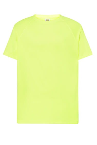 koszulka sportowa z własnym nadrukiem koszulka techniczna odzież reklamowa sportowa kolor złoty 2.jpg