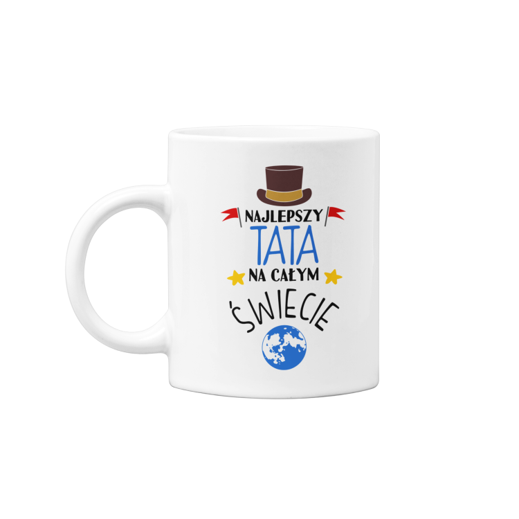Koszulka dla TATY modny prezent na Dzień Ojca Stylowa koszulka z napisem: "Najlepszy TATA na całym świecie".