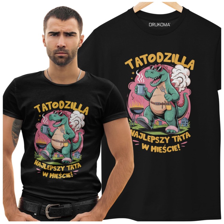 Koszulka dla Taty Filmowy Upominek Dzień Ojca Urodziny TATODZILLA GODZILLA