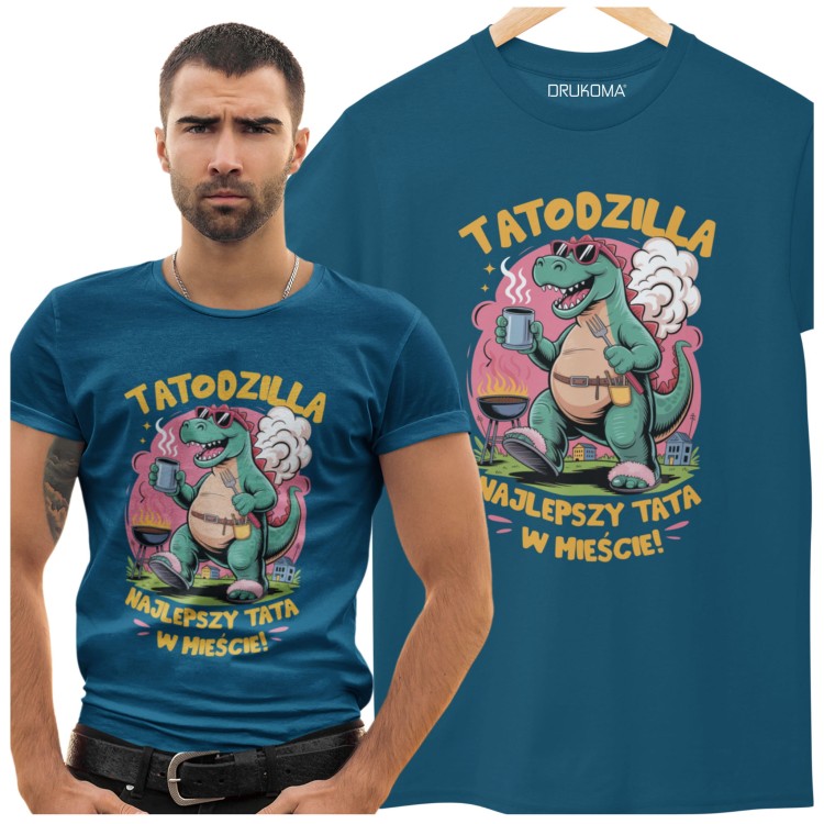 Koszulka dla Taty Filmowy Upominek Dzień Ojca Urodziny TATODZILLA GODZILLA