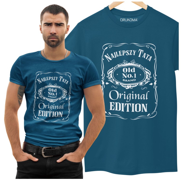 Koszulka dla Taty Męski Upominek na Dzień Ojca w stylu WHISKY HOBBY Tshirt