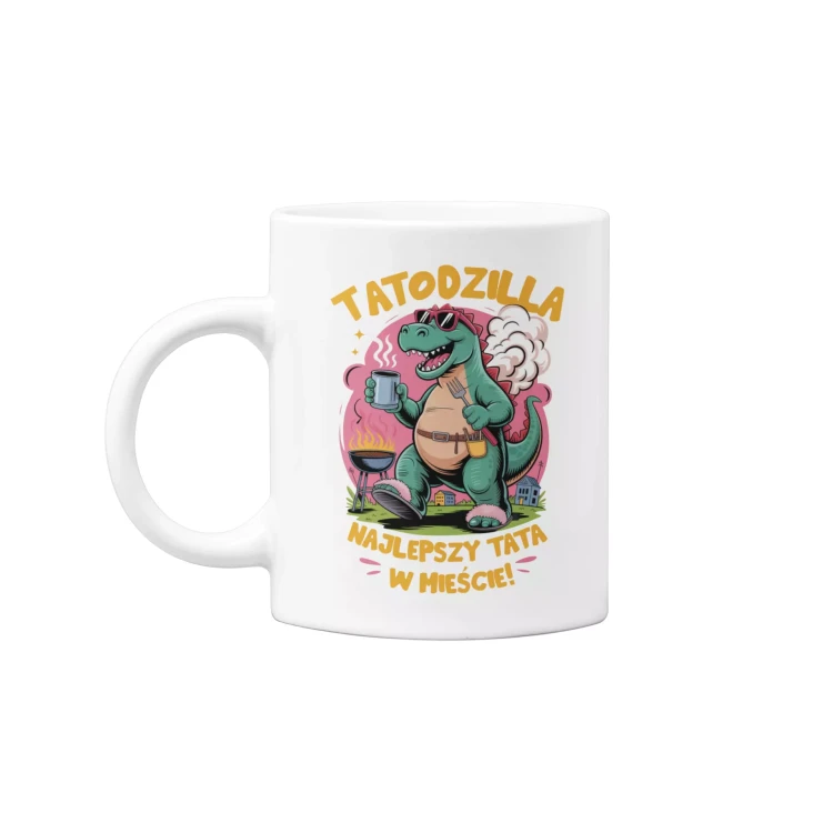 KUBEK dla Taty Super Upominek na Dzień Ojca z napisem TATODZILLA NAJLEPSZY TATA W MIEŚCIE  (3).webp