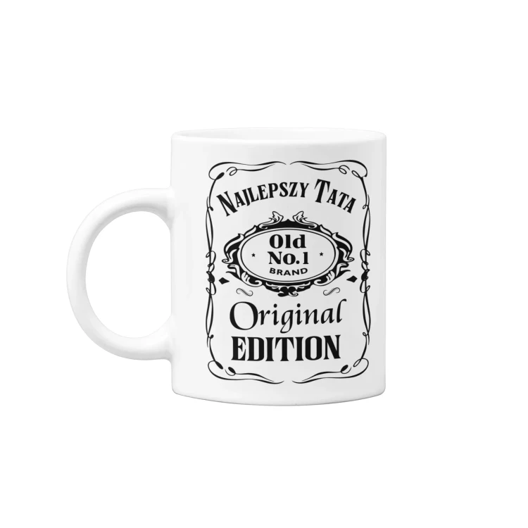 KUBEK dla Taty Super Upominek na Dzień Ojca z napisem Najlepszy Tata Old No.1 BRAND Original EDITION (3).webp