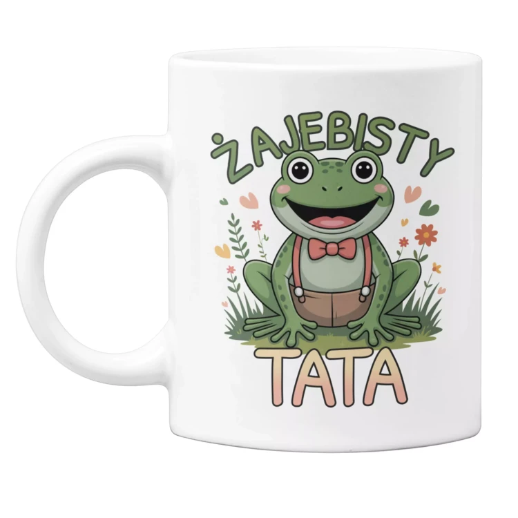 KUBEK dla Taty Super Upominek na Dzień Ojca z napisem ŻAJEBISTY TATA  (4).webp