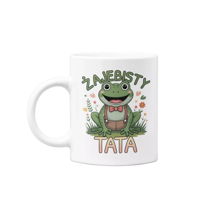 KUBEK dla Taty Super Upominek na Dzień Ojca z napisem ŻAJEBISTY TATA  (2).webp